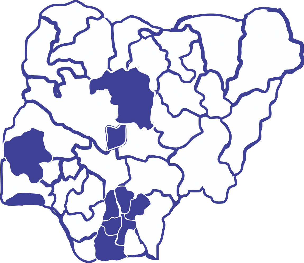 Universal Insurance Plc. branches in Nigeria using the Nigerian Map