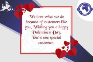 Universal Insurance Plc. Valentine Day design card