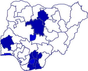 Universal Insurance Plc locations on Map of Nigeria